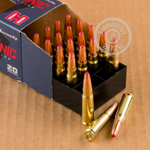 Photograph showing detail of 7.62X39 HORNADY SUBSONIC 255 GRAIN SUB-X (20 ROUNDS)