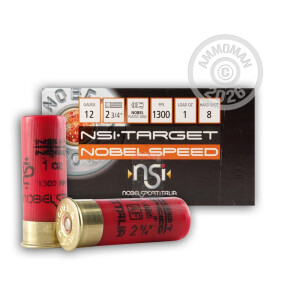 Picture of 2-3/4" 12 Gauge ammo made by NobelSport in-stock now at AmmoMan.com.