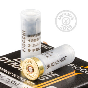 Image of 12 GAUGE FIOCCHI 2-3/4" 9 PELLETS #1 BUCKSHOT (250 ROUNDS)