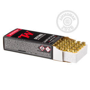 Photograph showing detail of 9MM LUGER WINCHESTER USA 115 GRAIN JHP (50 ROUNDS)