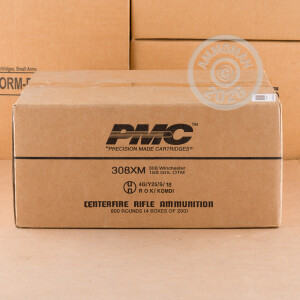 Image of bulk 308 / 7.62x51 ammo by PMC that's ideal for precision shooting, training at the range.