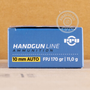 A photo of a box of Prvi Partizan ammo in 10mm.