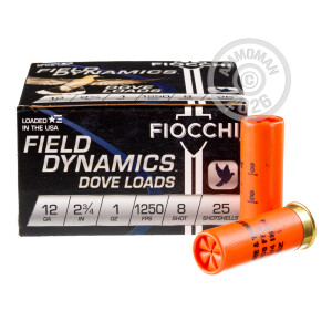 Great ammo for shooting clays, target shooting, upland bird hunting, these Fiocchi rounds are for sale now at AmmoMan.com.