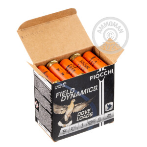 Picture of 2-3/4" 12 Gauge ammo made by Fiocchi in-stock now at AmmoMan.com.