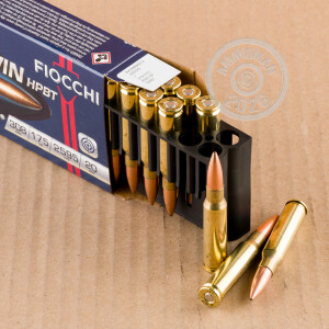 Image detailing the brass case on the Fiocchi ammunition.