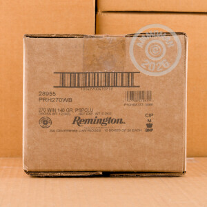 Photograph showing detail of 270 WIN REMINGTON HYPERSONIC BONDED 140 GRAIN PSP (20 ROUNDS)