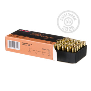 Image of the 38 SUPER +P PMC 130 GRAIN FMJ (50 ROUNDS) available at AmmoMan.com.