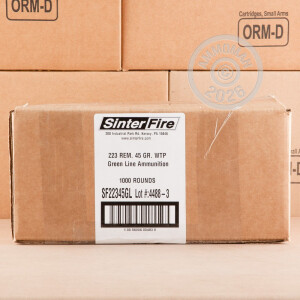 Image detailing the brass case on the SinterFire ammunition.