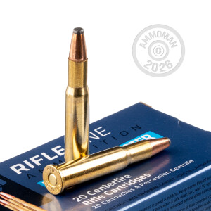 A photograph of 500 rounds of 150 grain 30-30 Winchester ammo with a flat soft point bullet for sale.
