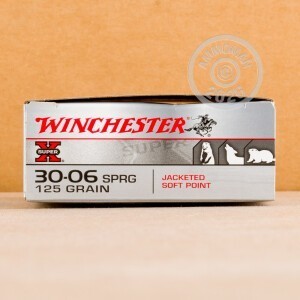 Image of the 30-06 SPRINGFIELD WINCHESTER SUPER-X 125 GRAIN JSP (200 ROUNDS) available at AmmoMan.com.