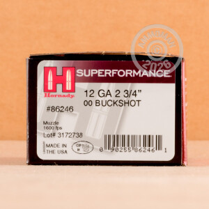 Picture of 2-3/4" 12 Gauge ammo made by Hornady in-stock now at AmmoMan.com.