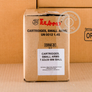 Image of 7.62X39 TULA 122 GRAIN FMJ (20 ROUNDS)