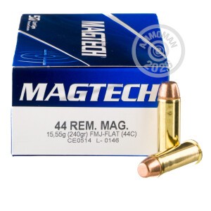 Image of the 44 MAGNUM MAGTECH 240 GRAIN FMJ FN (1000 ROUNDS) available at AmmoMan.com.