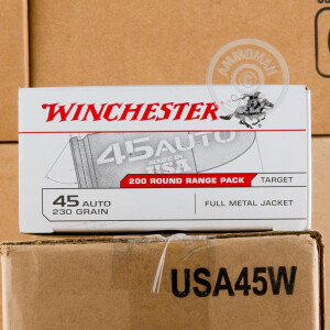 Photo of .45 Automatic FMJ ammo by Winchester for sale at AmmoMan.com.