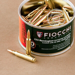 Image of Fiocchi 223 Remington rifle ammunition.