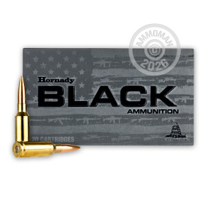 Image detailing the brass case on the Hornady ammunition.