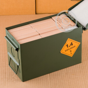 Image of bulk 5.56x45mm rifle ammunition at AmmoMan.com that's perfect for home protection, training at the range.