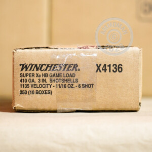 Image of 410 BORE WINCHESTER SUPER-X 3" #6 SHOT (25 ROUNDS)