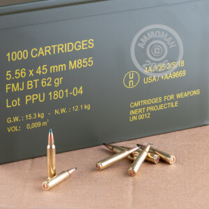 An image of 5.56x45mm ammo made by Prvi Partizan at AmmoMan.com.