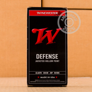 Image detailing the brass case and boxer primers on the Winchester ammunition.