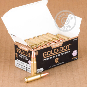 Photo detailing the 5.7X28MM SPEER GOLD DOT 40 GRAIN JHP (500 ROUNDS) for sale at AmmoMan.com.