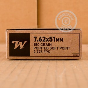 Image of the 7.62X51 WINCHESTER 150 GRAIN PSP (200 ROUNDS) available at AmmoMan.com.