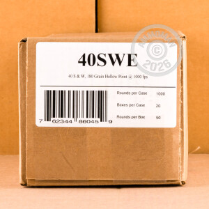 Image of 40 S&W FIOCCHI 180 GRAIN JHP (1000 ROUNDS)