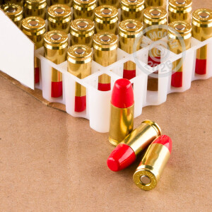 Image of Federal 9mm Luger pistol ammunition.
