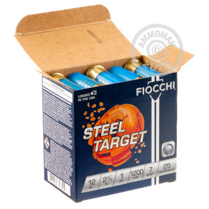 Image of 12 GAUGE FIOCCHI LOW RECOIL STEEL 2-3/4" #7 SHOT (25 ROUNDS)