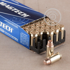 A photo of a box of Magtech ammo in .45 Automatic.