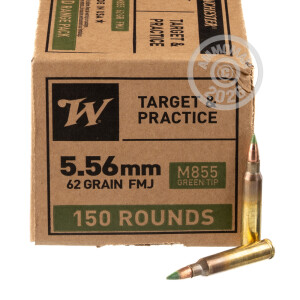 A photograph of 600 rounds of 62 grain 5.56x45mm ammo with a Penetrator bullet for sale.