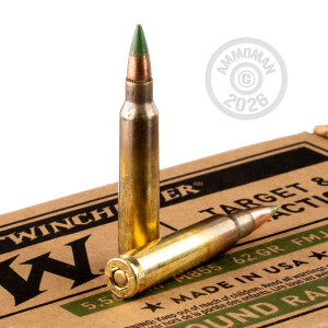 Image of 5.56x45mm ammo by Winchester that's ideal for home protection, training at the range.