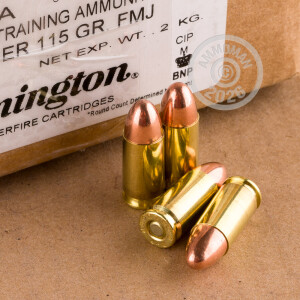 Image of 9MM REMINGTON MIL/LE TRAINING 115 GRAIN FMJ (500 ROUNDS)