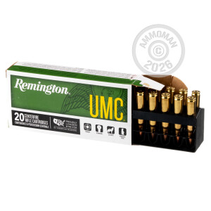 Image of Remington 223 Remington rifle ammunition.