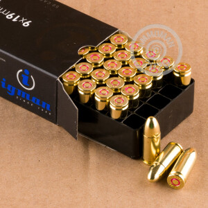 Image detailing the brass case and boxer primers on the Igman Ammunition ammunition.