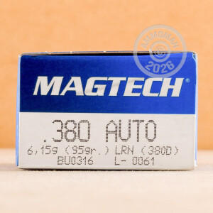 Photograph showing detail of 380 AUTO MAGTECH 95 GRAIN LRN (50 ROUNDS)