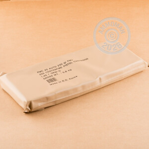 Image of PMC .45 Automatic bulk pistol ammunition.