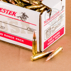 Image detailing the brass case on the Winchester ammunition.