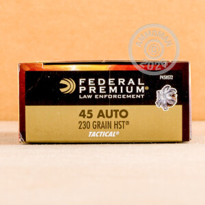 Image of .45 Automatic ammo by Federal that's ideal for home protection, Subsonic.