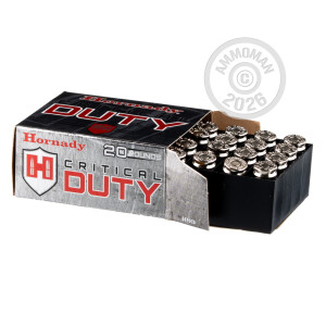 Image of the .357 SIG HORNADY CRITICAL DUTY 135 GRAIN JHP (20 ROUNDS) available at AmmoMan.com.