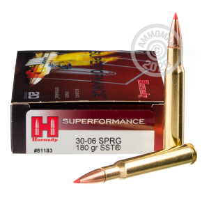 Image of the 30-06 SPR HORNADY 180 GRAIN SST (20 ROUNDS) available at AmmoMan.com.