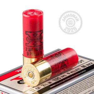 Photo detailing the 12 GAUGE WINCHESTER SUPER-X 2-3/4" 00 BUCK (5 ROUNDS) for sale at AmmoMan.com.