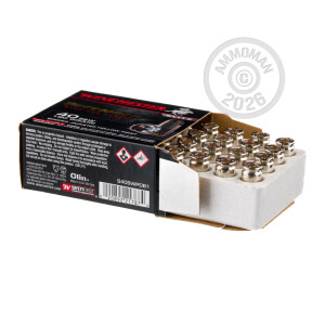 Photograph showing detail of 40 S&W WINCHESTER SUPREME ELITE BONDED PDX1 180 GRAIN JHP (20 ROUNDS)