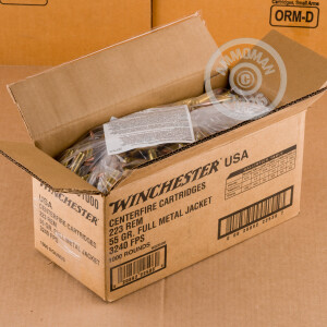 Image of Winchester 223 Remington rifle ammunition.