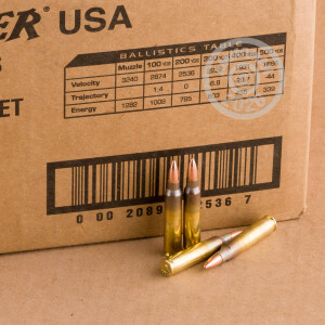 Photo of 223 Remington FMJ ammo by Winchester for sale.