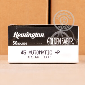 Image of 45 ACP +P REMINGTON GOLDEN SABER 185 GRAIN BJHP (500 ROUNDS)