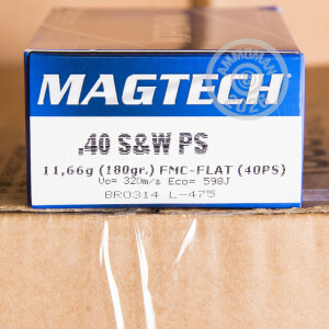 Image of .40 S&W MAGTECH 180 GRAIN FMJ FLAT POINT (1000 ROUNDS)