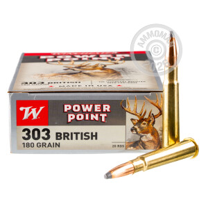Image of 303 BRITISH WINCHESTER SUPER-X 180 GRAIN SP (20 ROUNDS)