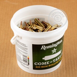 Image of Remington 223 Remington rifle ammunition.