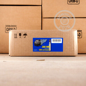 Image detailing the zinc plated steel case on the Silver Bear ammunition.